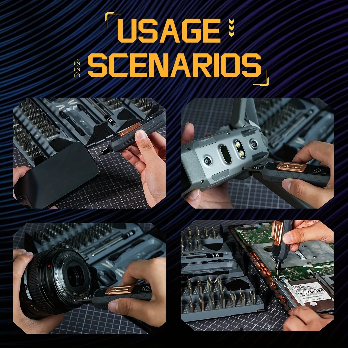 VMANHign 180 In 1 Screwdriver Set Magnetic Phillips Bits For Mobile iPhone PC Glasses Repair Tool Gift