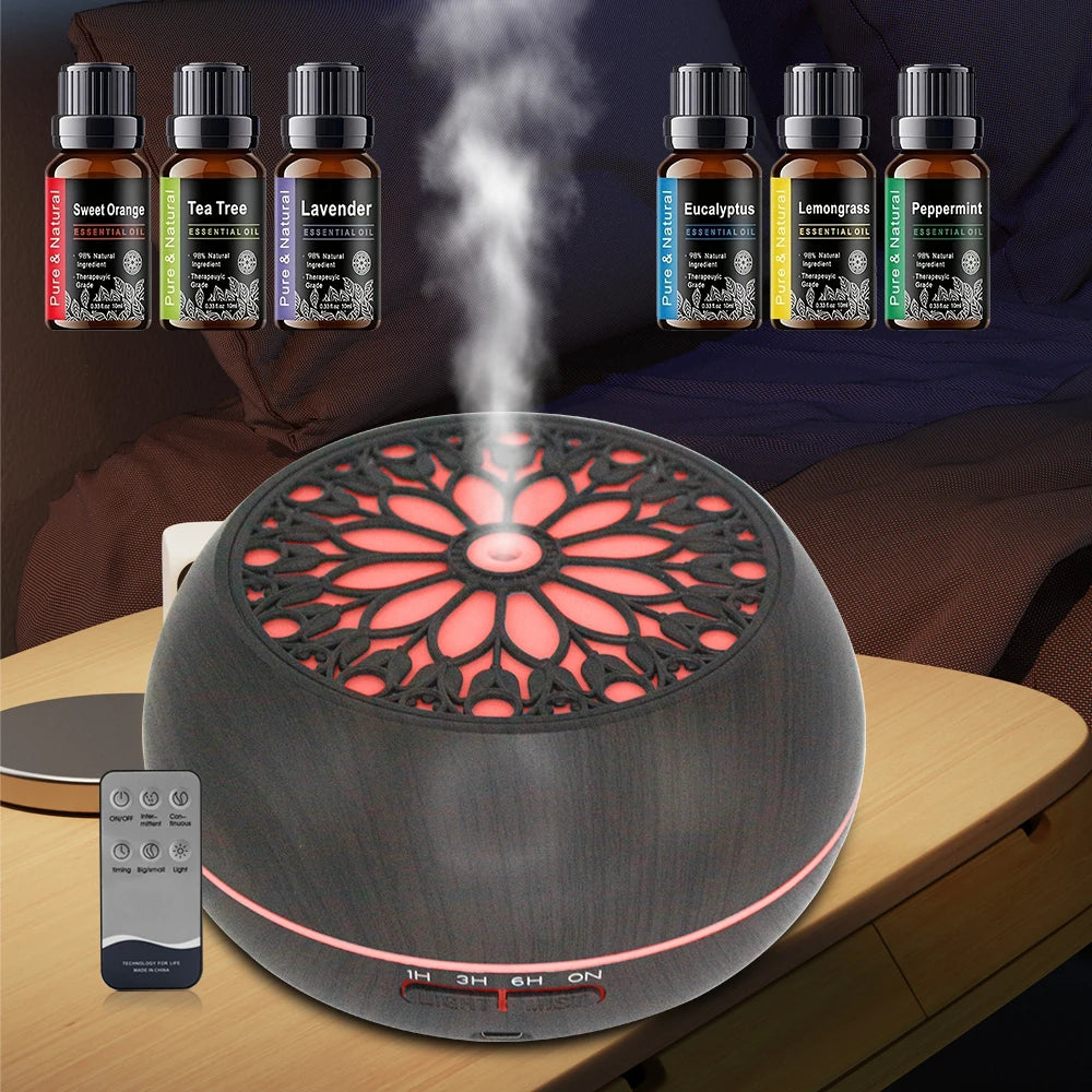 High Concerned Chemical Essential Oil Diffuser With Remote Timer Includes 6 Oils